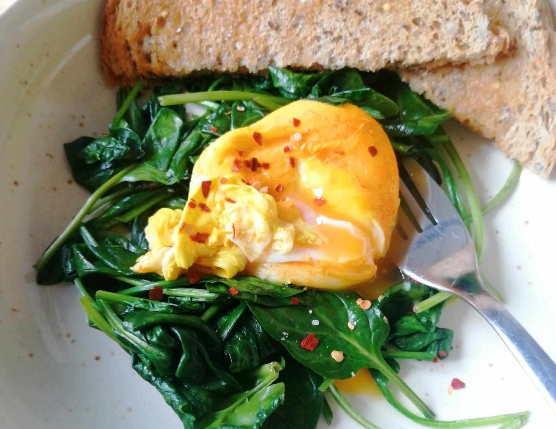 Turmeric Poached Eggs